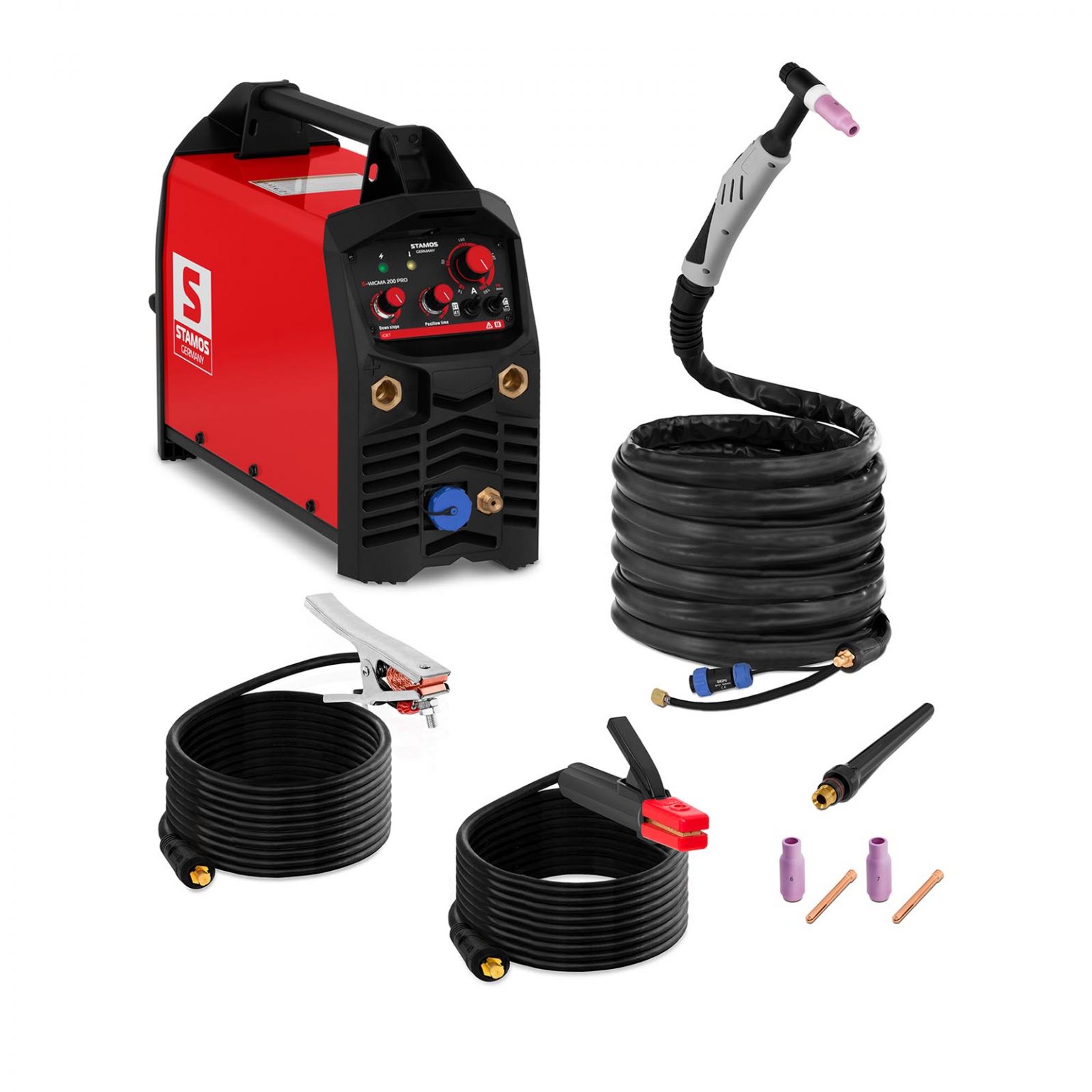 Stamos Germany WIG-Schweißgerät 220A - AC/DC Für Alu, Stahl & Edelstahl